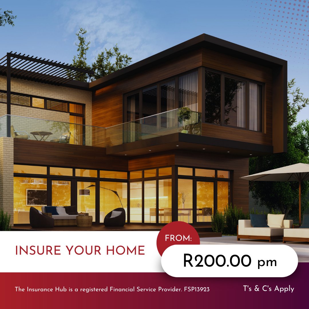 Protect your biggest investment with reliable homeowners insurance. Peace of mind starts here! 🏡💼  Get a quote below! 🔗

theinsurancehub.co.za/web-forms/Hous…

#home #homeowner #homedesign #housedesign #househunting #homeownership #homeownertips #insure #insurance