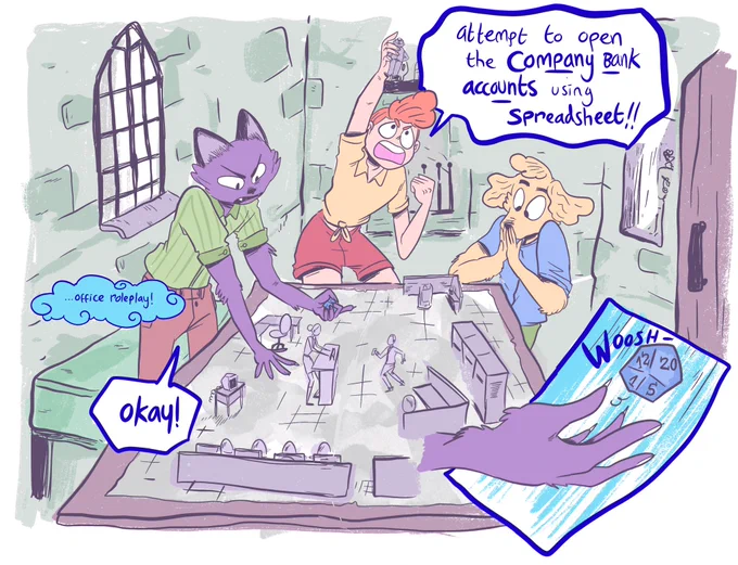 Chapter 7 of Princess Beast is here! And I did a whole reverse DnD idea. It's total filler, but it's gone down so well with my readers  They'll realise I'm a fraud someday  You can read the whole thing @ tapas.io/series/Princess-Bea… 💜