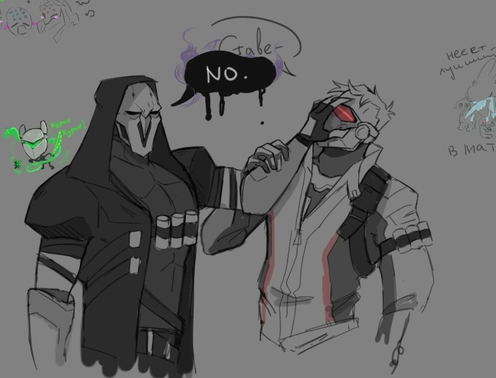 #R76 #reaper76 #Overwatch #Soldier76 #reaper

Some sketches hehe