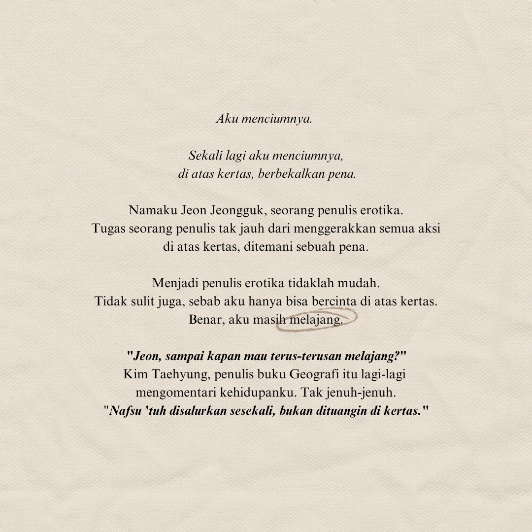 OfKoun's tweet photo. taekook writer! au
      ⸺ balada seorang penulis. https://t.co/PURFz2MEEc