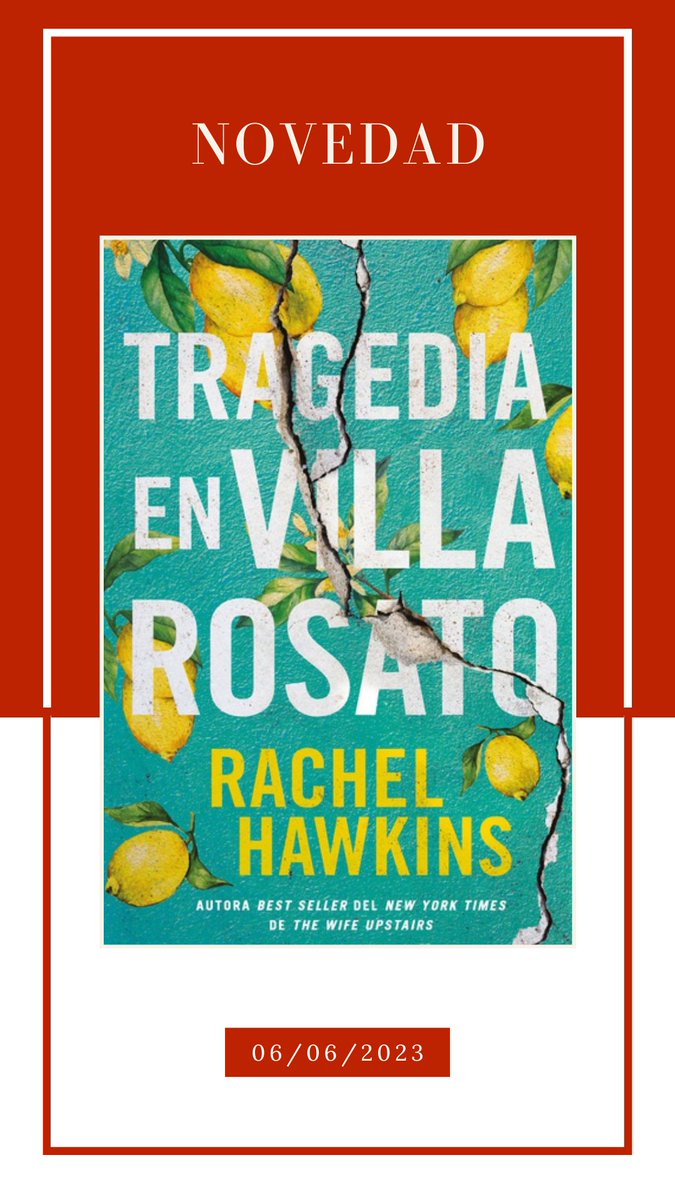 #NovedadesLiterarias 🆕 

📅 06/06/2023 

📕 “El viento conoce mi nombre' de Isabel Allende
📗 “LIFEL1K3' de Jay Kristoff
📘 “Tragedia en Villa Rosato' de Rachel Hawkins