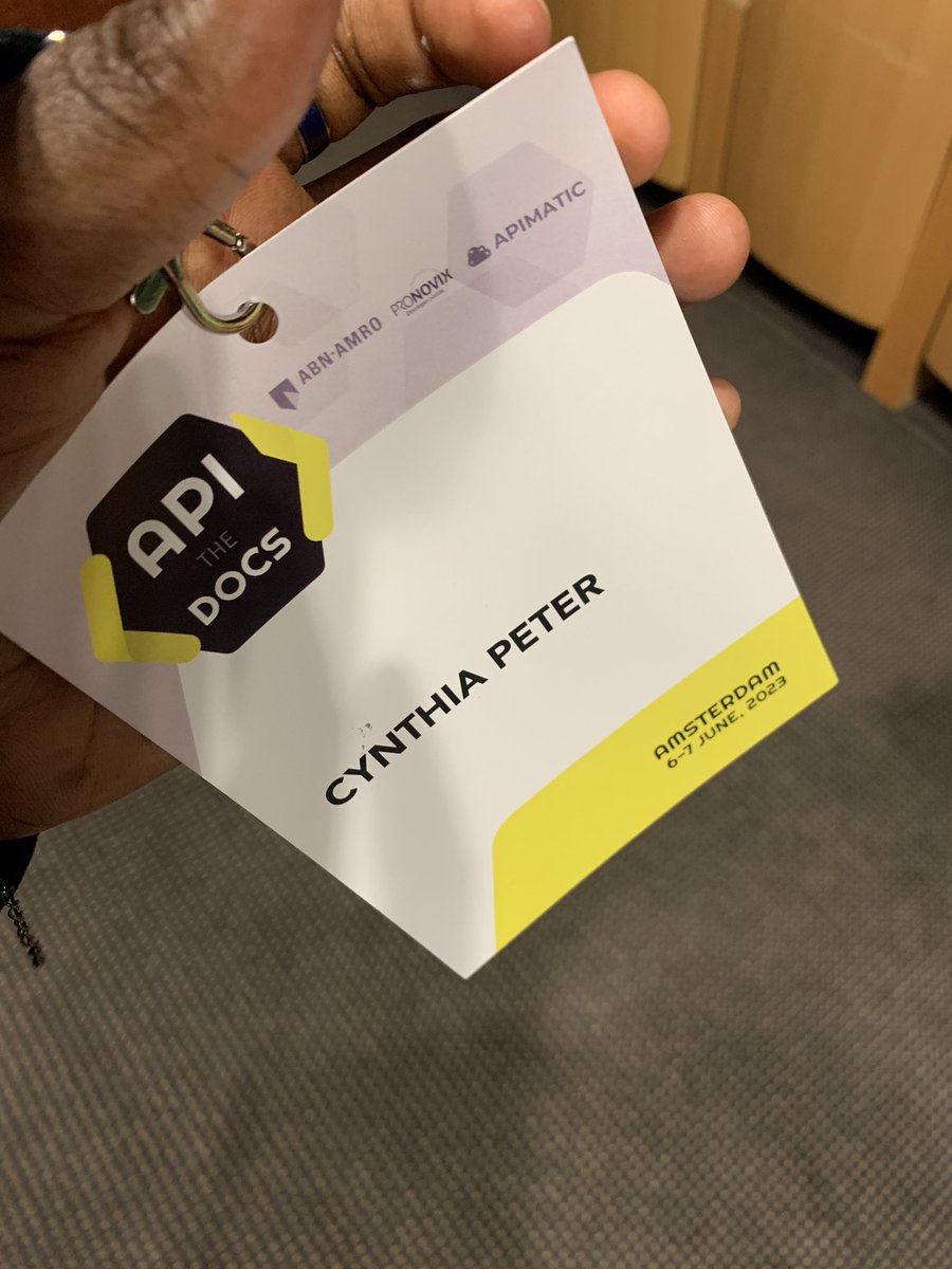 iamCynthiaPeter's tweet image. It’s #APITheDocs conference.