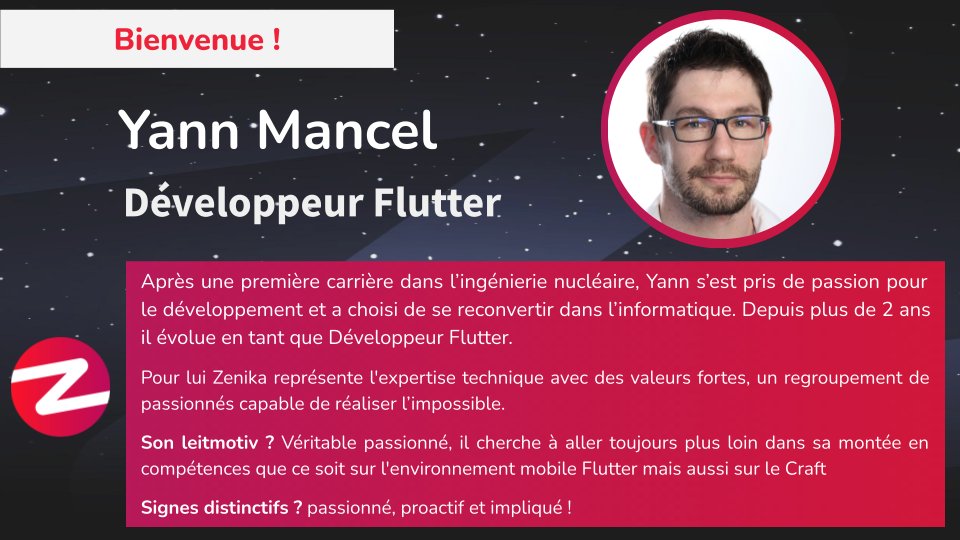 Bienvenue à Yann Mancel qui nous a rejoint cette semaine !