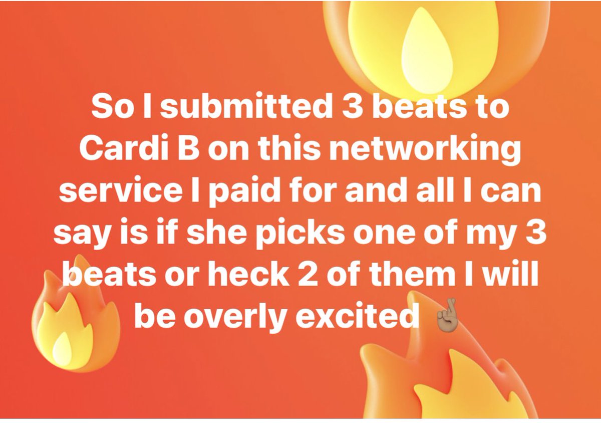disado3beat's tweet photo. @iamcardib wit me being a underdog this would be a hell of a story to tell. Especially with what’s all going on in my life currently https://t.co/BlMJCrePJ3