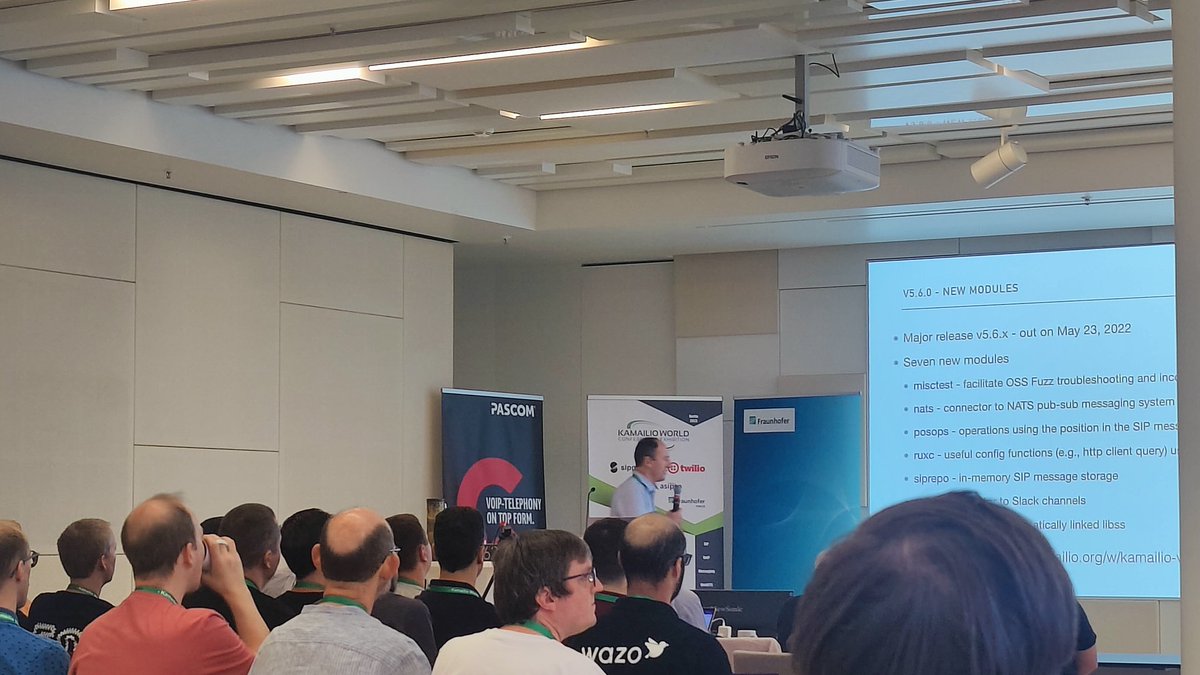 "If you don't know what 5060 is come and see me!" 😆
<a href="/miconda/">miconda</a> referring to the <a href="/KamailioWorld/">KamailioWorld</a> conference t-shirt, here in #Berlin