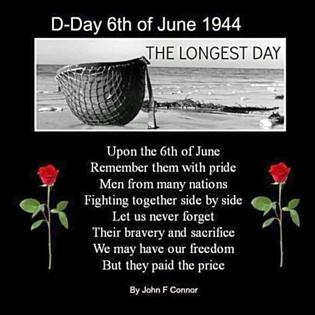 At the going down of the sun and in the morning,  we will remember them 🥀 
#LestWeForget #DDay #TheLongestDay