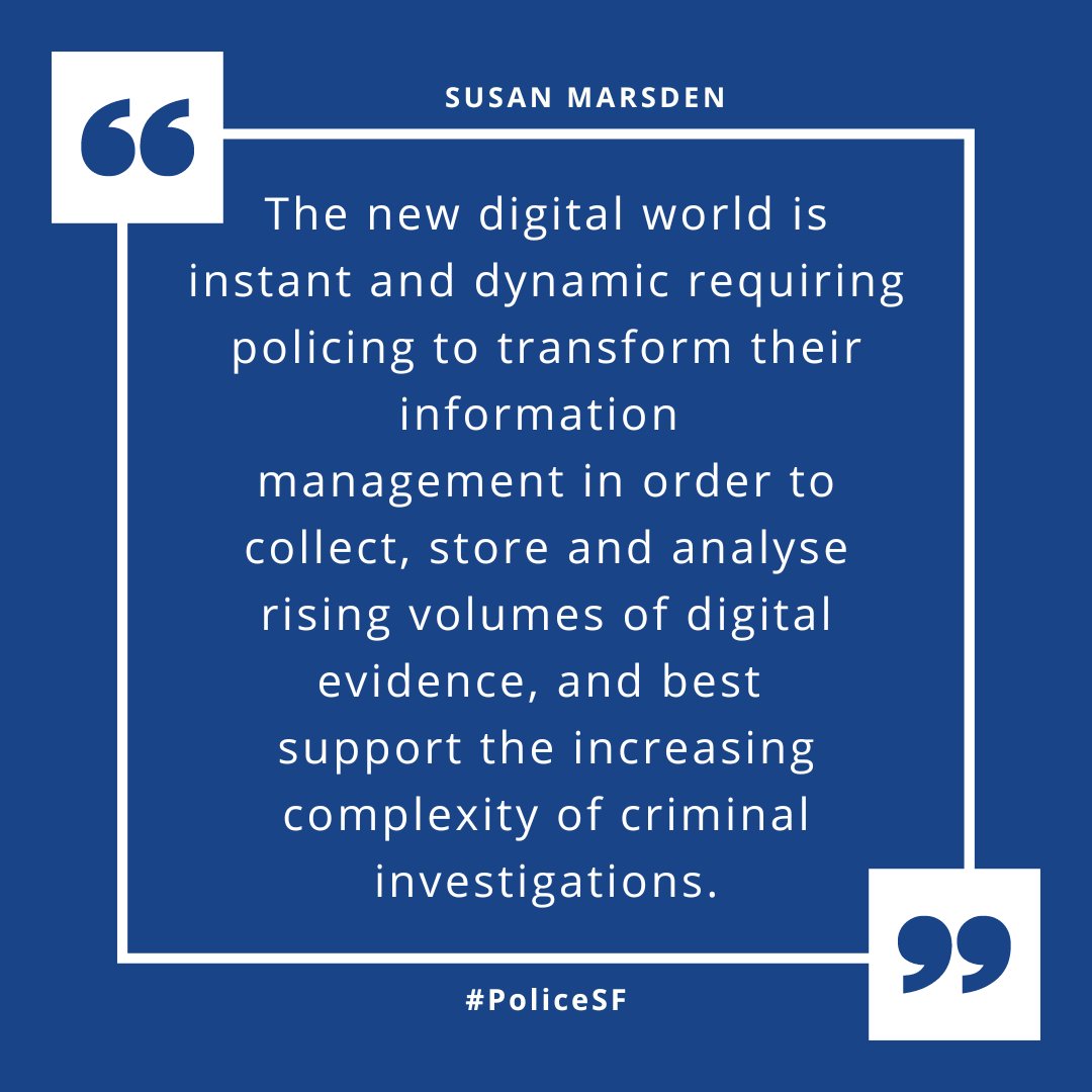PoliceStrategy's tweet photo. Susan Marsden, Head of Information Management for @kent_police will be leading the Group Discussion at the Police Strategy Forum where the topic of data driven policing will be debated. Discussion points will include how policing data sets are being stored, accessed and managed. https://t.co/CagugIAkvH