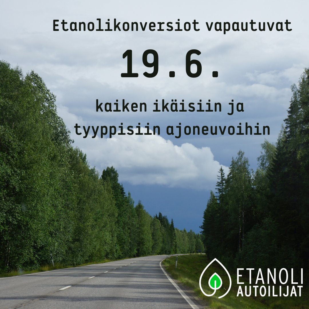 Nyt saatiin päätös - etanolikonversiot vapautuvat 19.6. kaiken ikäisiin ja tyyppisiin ajoneuvoihin ✅🎉 

Lue lisää: etanoliautoilijat.fi/etanolikonvers…

#etanoliautoilijat #etanoli #e85