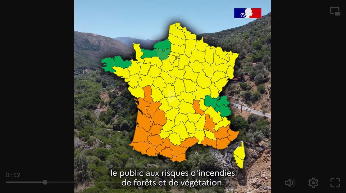 🌲🌳🔥Découvrez la #météodesforêts, le nouvel outil pour prévenir les #feux de forêt et de végétation : 
dailymotion.com/video/k4O0a01P…
Depuis le 1er juin 2023, <a href="/meteofrance/">Météo-France</a> publie la « Météo des forêts » pour informer les Français sur le niveau de danger de feu en métropole.