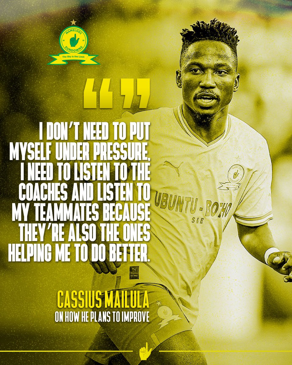 We caught up with the #DStvPrem Young Player of the Season Cassius Mailula to look back on his delightful debut season! 🙌

Head to our website to read the full article! 👆

📲 bit.ly/sundowns

#Sundowns
