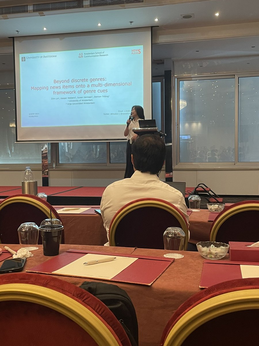 ICWSM (@icwsm) on Twitter photo <a href="/linzilinn/">Zilin Lin</a> describing a multidimensional framework for studying genre cues in the Dutch news ecosystem! #ICWSM23 <a href="/linzilinn/">Zilin Lin</a> describing a multidimensional framework for studying genre cues in the Dutch news ecosystem! #ICWSM23