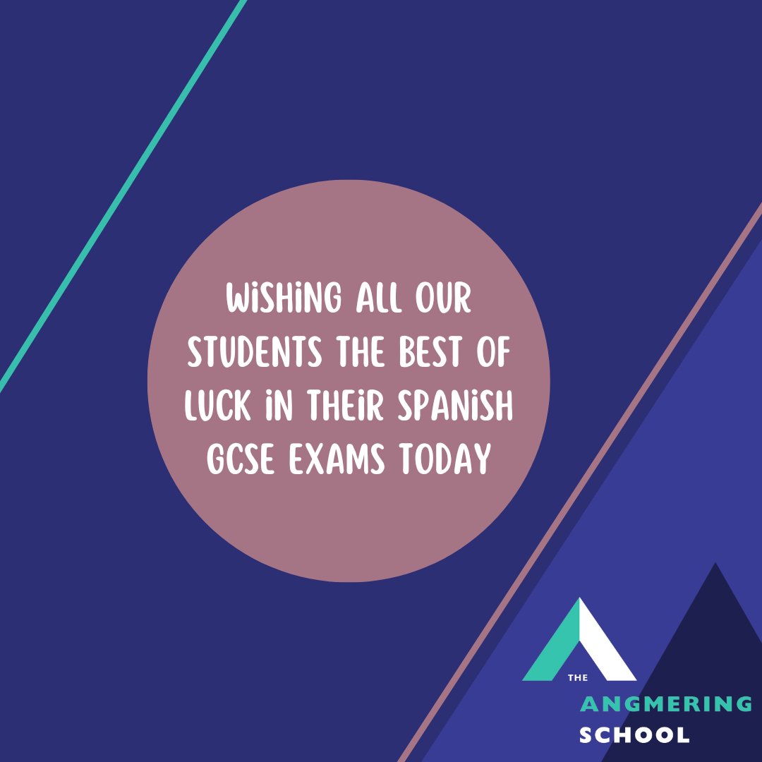 📝 Wishing our Students the best of luck in their Spanish GCSE exams today.  📝
"The Exam is Just Part of Your Master Plan"
#examseason2023