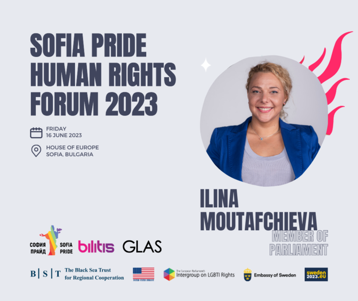 Join the #SofiaPrideHumanRightsForum and hear Ilina Moutafchieva, MP from "Democratic Bulgaria" speak on "Rainbow Families and the Right to Family for All". As a social entrepreneur, she champions youth participation and supports vulnerable groups. Seats: forms.gle/WPycUWuAnTFd6r…