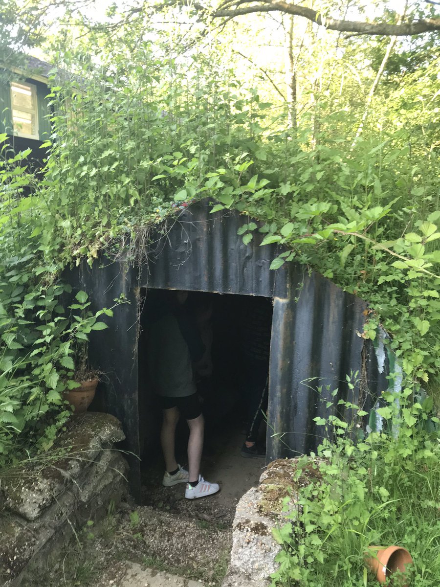 st_augustinesch's tweet image. Exploring the history of our amazing school journey site @SayersCroft_ and learning all about the experiences of children during WWII. We tried to imagine what it would be like to be one of these Anderson shelters. The biggest question from year 6; where’s the bathroom!?
