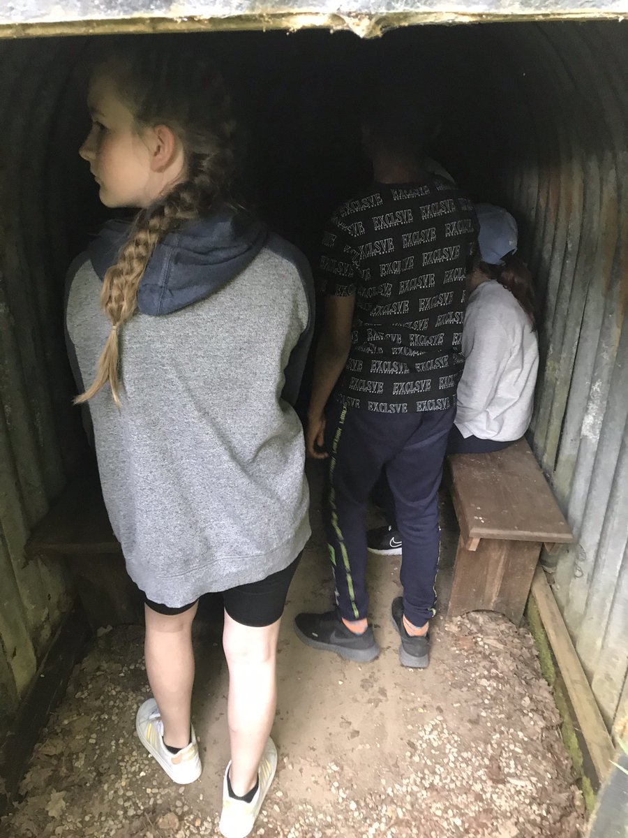 st_augustinesch's tweet image. Exploring the history of our amazing school journey site @SayersCroft_ and learning all about the experiences of children during WWII. We tried to imagine what it would be like to be one of these Anderson shelters. The biggest question from year 6; where’s the bathroom!?