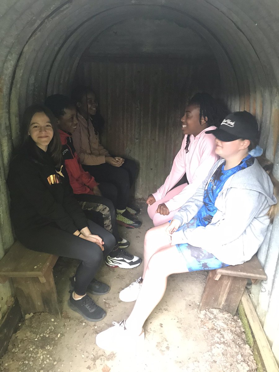 st_augustinesch's tweet image. Exploring the history of our amazing school journey site @SayersCroft_ and learning all about the experiences of children during WWII. We tried to imagine what it would be like to be one of these Anderson shelters. The biggest question from year 6; where’s the bathroom!?