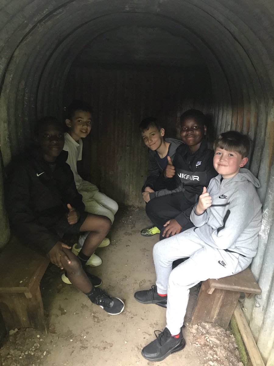 st_augustinesch's tweet image. Exploring the history of our amazing school journey site @SayersCroft_ and learning all about the experiences of children during WWII. We tried to imagine what it would be like to be one of these Anderson shelters. The biggest question from year 6; where’s the bathroom!?