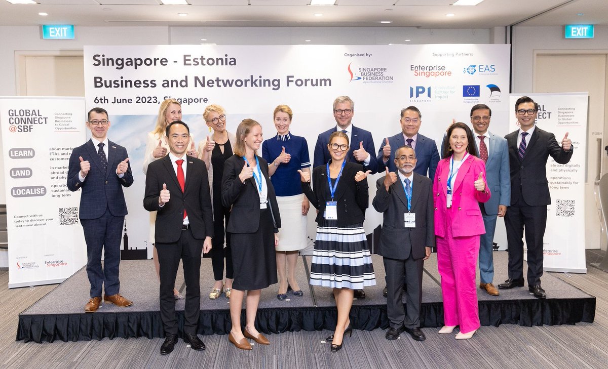We signed MoU between Enterprise #Estonia and Enterprise #Singapore.

We share a common vision for a thriving business environment and a vibrant startup culture, with real thinkers, developers, and solution providers.

Let's build on that and make our cooperation even stronger.