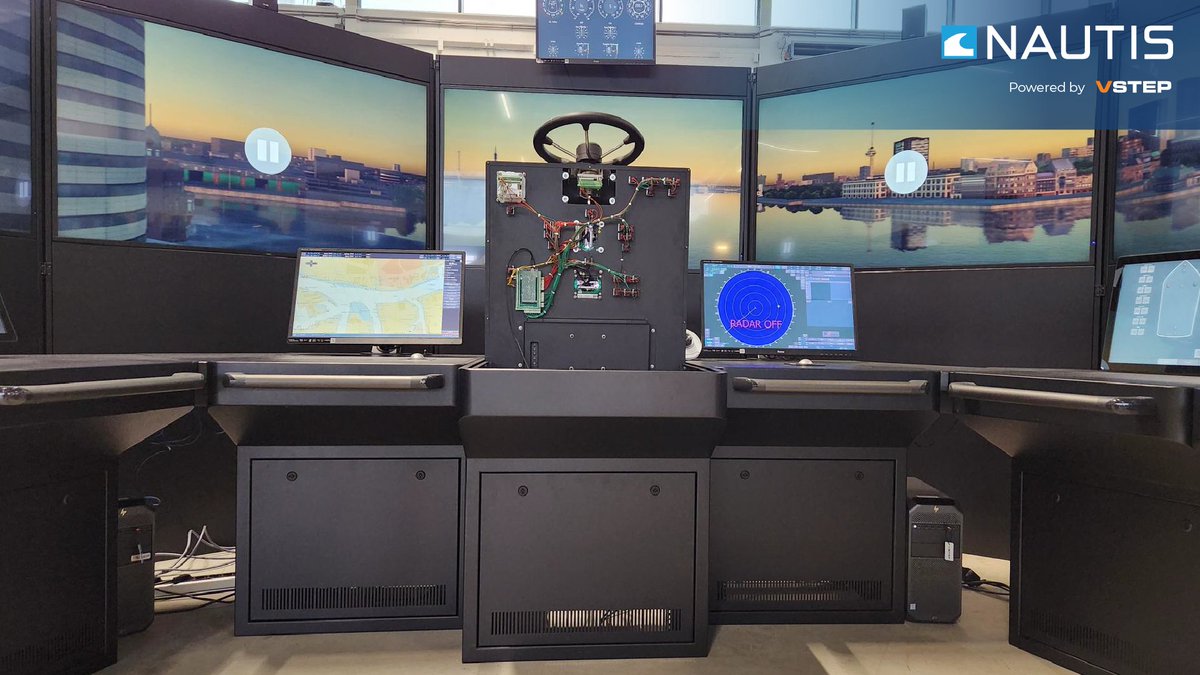vstepsimulation's tweet image. VSTEP is proud to announce that we are preparing the full mission bridge NAUTIS Standard Class A  for the Federal College of Fisheries and Marine Technology (FCFMT) in Lagos, Nigeria. Sharing with you the images of the simulator behind the scenes. 👇🙊
#maritimesimulation