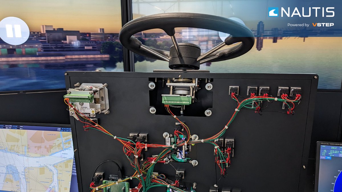 vstepsimulation's tweet image. VSTEP is proud to announce that we are preparing the full mission bridge NAUTIS Standard Class A  for the Federal College of Fisheries and Marine Technology (FCFMT) in Lagos, Nigeria. Sharing with you the images of the simulator behind the scenes. 👇🙊
#maritimesimulation