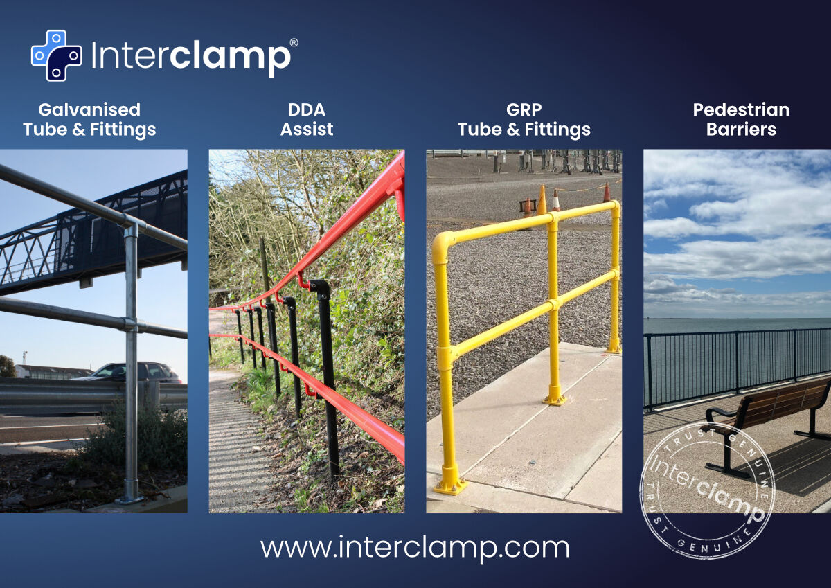 Interclamp's tweet photo. We don't just offer one range at Interclamp, we have a variety of products to suit your handrail and safety needs.

Check out our full range our products here and pick Interclamp for your next project ➡️ https://t.co/ZIjEmsYqNf
#TrustGenuineInterclamp #Handrails #Guardrails https://t.co/9SlRXn41pg