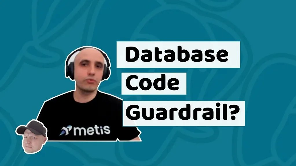 metisdata's tweet image. Do you want to learn best practices from the #database area and how to #build proper #databaseguardrails? The interview with @furmanekadam and @lindblomdev is a must! It&apos;s tomorrow, stay tuned!

#metis #performance #postgresql #javascript #js