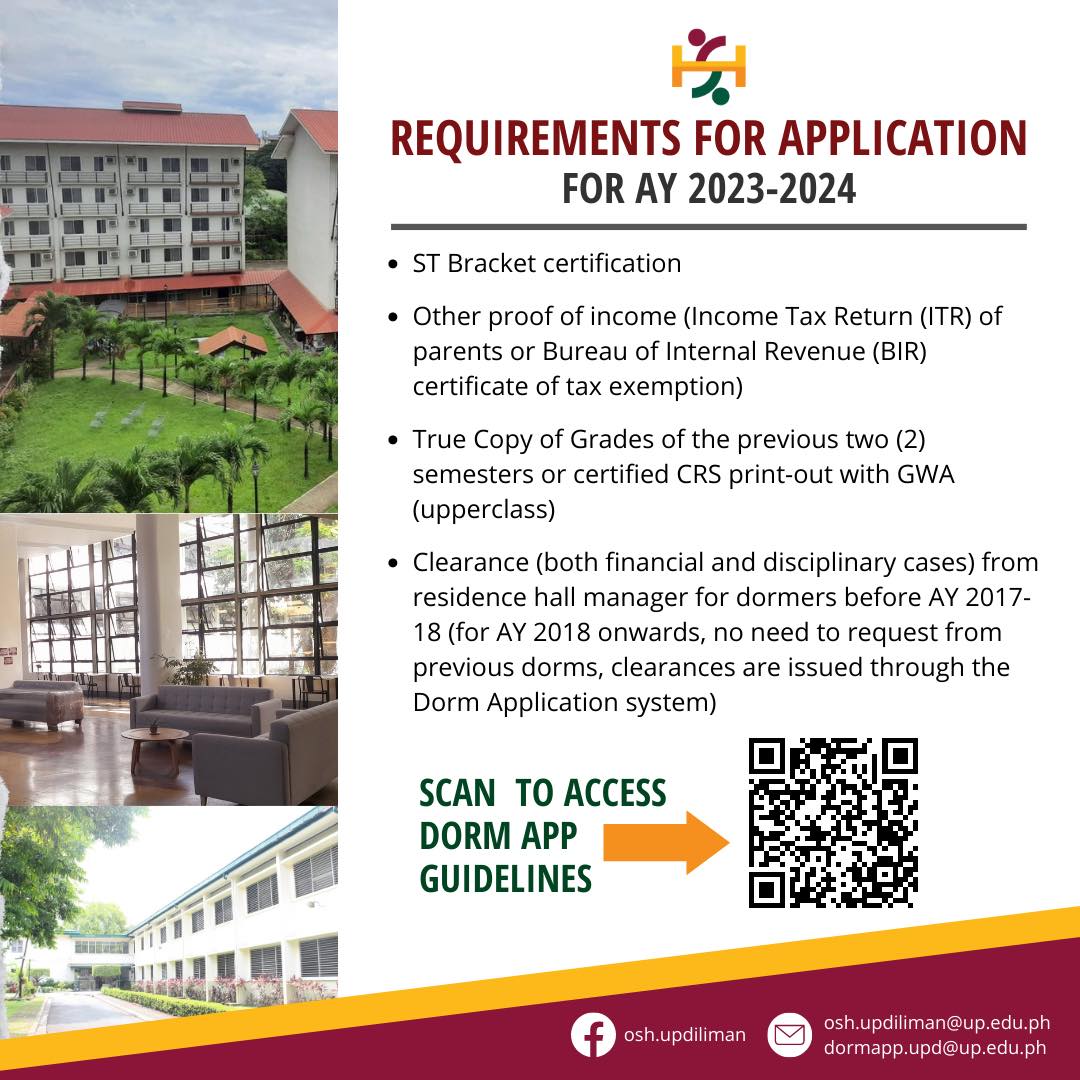 UP Diliman on Twitter "The UP Diliman Office of Student Housing