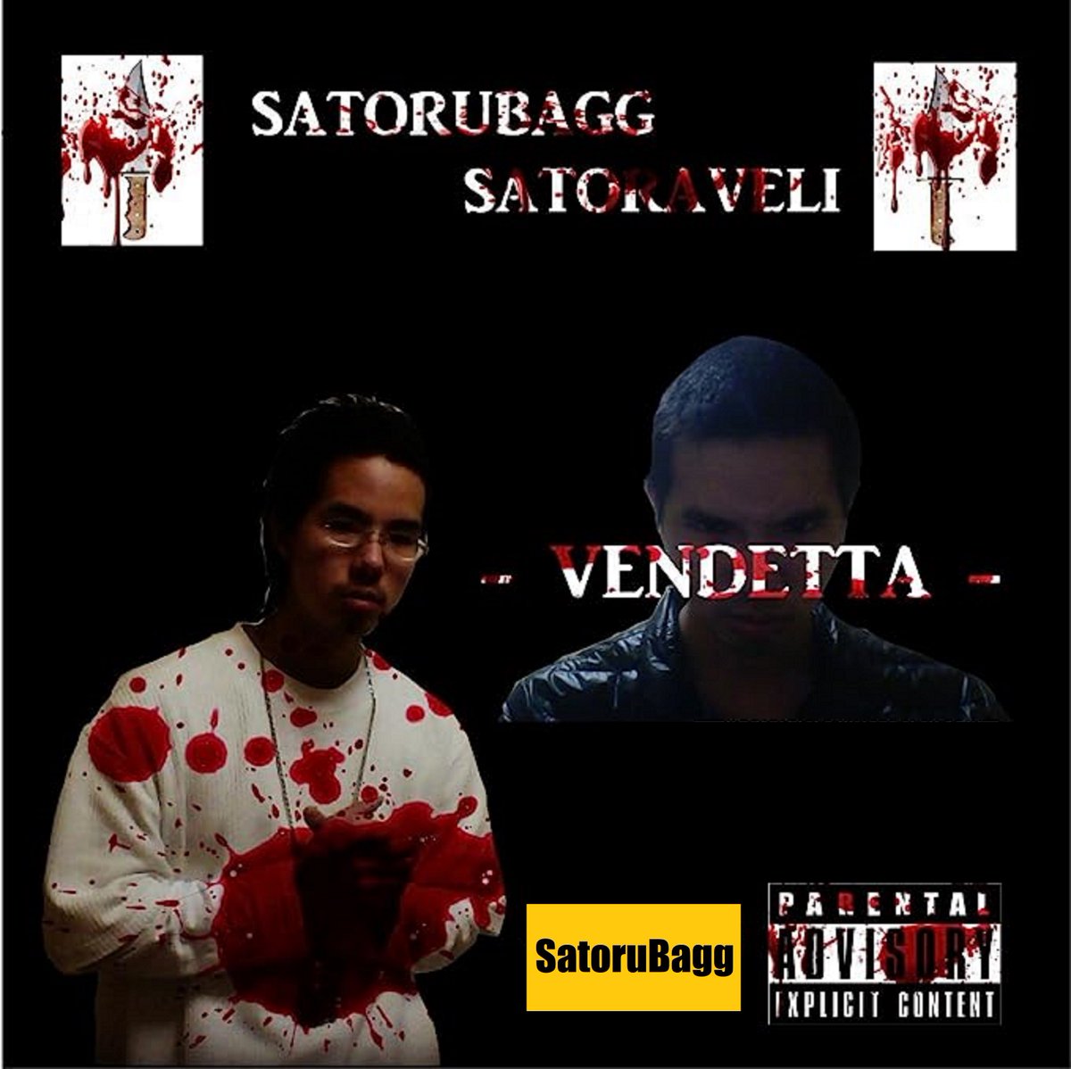 Miyazaki legend Japanese rapper SatoruBagg a.k.a. Santora Brave Satoraveli, 'Vendetta [Explicit]' horrorcore hip-hop & rap album 2023 coming soon.