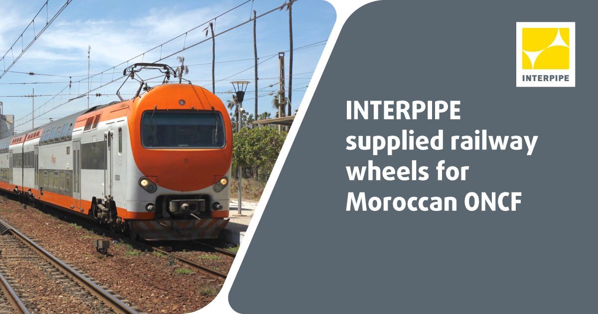 RailwaysAfrica's tweet photo. Interpipe, a  global producer of steel pipes and railway products, has supplied over 2,600 railway wheels to the Moroccan ONCF.

https://t.co/KJMV6pyCwb

#interpipe #railwayproducts #wheels #marocco #oncf #railway #trains #rollingstock https://t.co/aTmiGbnXUW