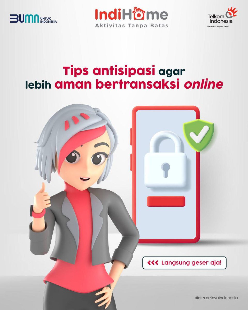witel_babel's tweet photo. Siapa yang suka bertransaksi secara online? 
Hati-hati ya, Sobat. Kamu harus lebih teliti dan cermat.   Agar lebih aman, mimin punya beberapa tipsnya nih buat Kamu. Cek di sini, yuk!😉
 
#AktivitasTanpaBatas #InternetnyaIndonesia #Indihome #Witelbabel https://t.co/DczJsDLeW4