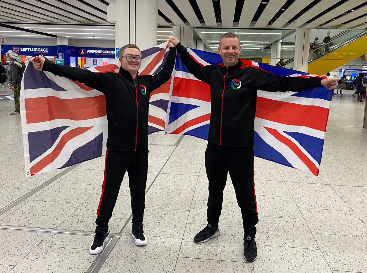 Good luck to Coach Matt Handley and kata athlete Joseph Clifton on their way to the games in Vichy #GG2023 #BritishKarateFederation #virtussport #sportexcel #Worldkaratefederation