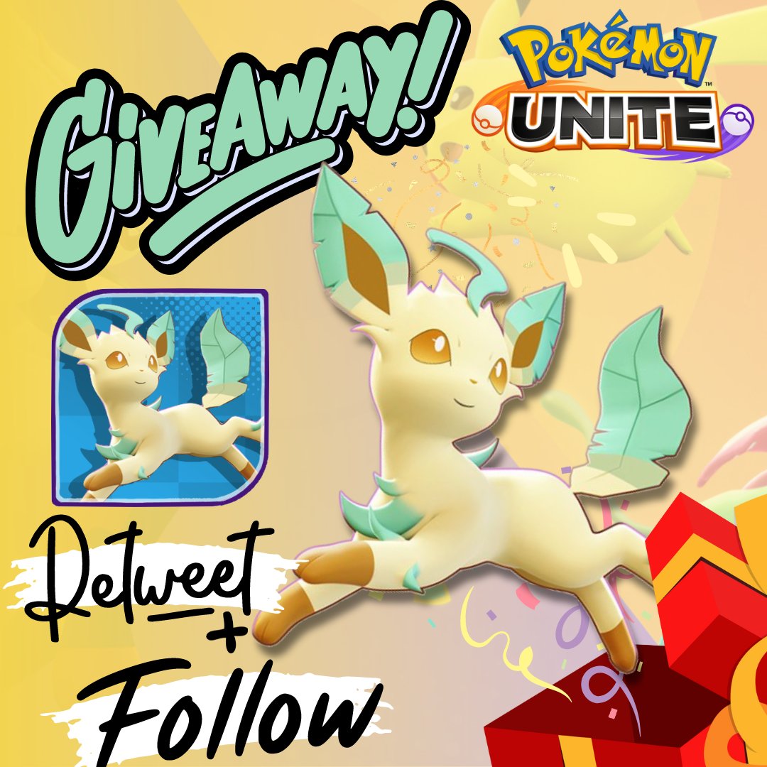 🎁GIVEAWAY Leafeon🎁

🍃1 Unite License of Leafeon to win on <a href="/PokemonUnite/">Pokémon UNITE</a> (or equivalent of 15 € on Eshop or Mobile shop) 

🔄RT and❤️like this post 
✅Follow me  

(Draw on Friday 9th of June at 01:00 pm)

*extra chance arriving on my youtube channel at the release of Leafeon*