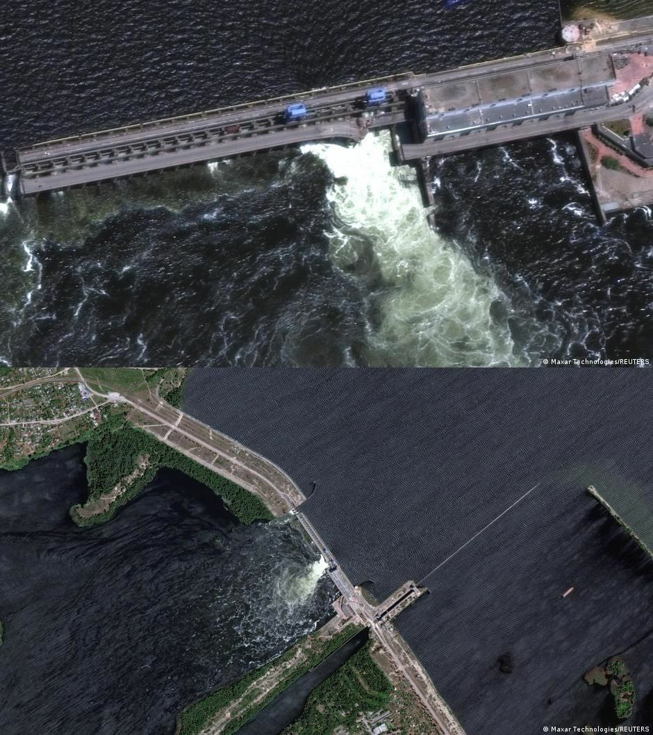 RealPepeEscobar's tweet image. Kiev goons blew up the Kakhovskaya HPP.
That's a terror attack.
Flooding: higher in the lower left bank of the Dnieper than in the right bank under Kiev control.
Target: to flood Russian defenses.
Main Ukro offensive: NOT in Kherson.
RF Army not caught by surprise.