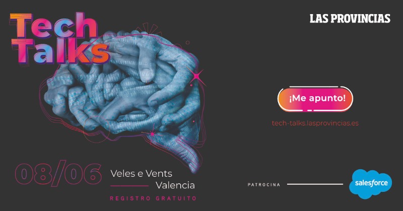 SalesforceES's tweet photo. 📣 ¡Salesforce estará presente en el Tech Talks Valencia el 8 de junio en el VELES E VENTS!

Descubre nuestra "Hoja de Ruta" para ayudar a las empresas a conectar con sus clientes. 

🪄 #AI + #data + #crm = #customermagic 🪄  

¡Regístrate aquí! ⬇️