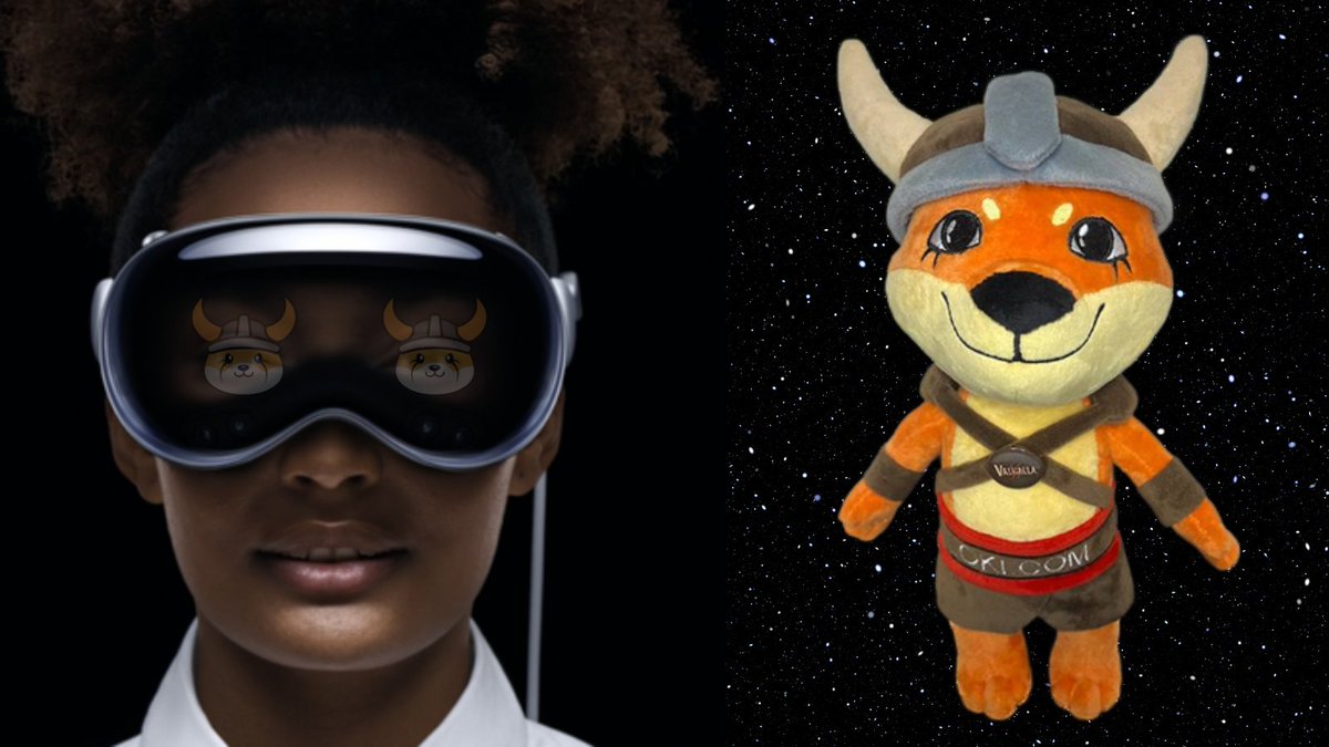 FLOKI's tweet photo. Trying Apple's new VR Vision Pro Headset https://t.co/4DHTxlvmot