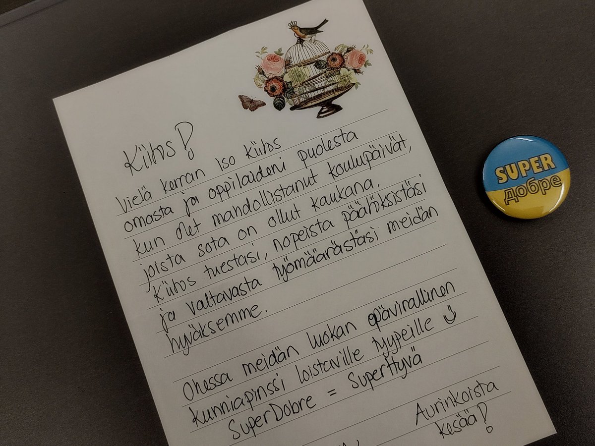 Usein #sivistysjohtajahommat saatu palaute on tyytymättömyyttä, kun asiat eivät aina mene kuten haluttaisiin; jotkut huutelevat jopa nimettömästi. Tämä palaute valmistavasta opetuksesta lämmitti mieltä. Hallinnossa tehdään paljon näkymätöntä taustatyötä, että arki sujuisi.