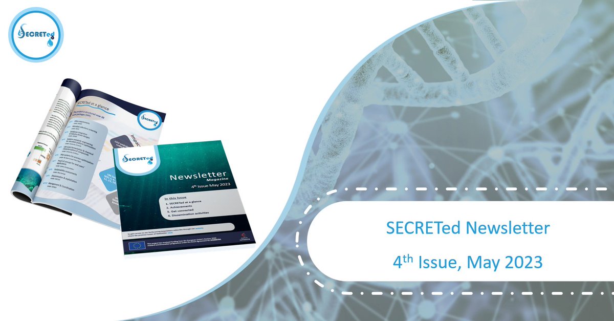 SecretedH's tweet photo. 📢The 4th Newsletter of @SecretedH has been published😀❗Find all latest achievements of @SecretedH: new technologies; Systems and Synthetic biology; Metabolic Engineering; Dereplication; end-user applications🦠🔬
🌐Read it here 👉https://t.co/iY0c0PYeSr
#europe #H2020 #SECRETed https://t.co/lfieHsbVqw