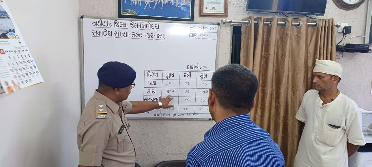 નડીઆદ જિલ્લા સબજેલની મુલાકાત 
<a href="/collectorkheda/">Collector Kheda</a> 
<a href="/RacKheda/">Resident Additional Collector (RAC) , Kheda</a> 
@mahitinadiad 
<a href="/InfoGujarat/">Gujarat Information</a>