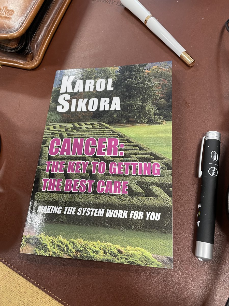 PatriciaPeat's tweet photo. It's arrived,! From one of the UK's most renowned oncologists an invaluabe guide for getting the best cancer care. If anyone follows #karolsikora they will know he is a very patient centred doctor who understands the difficulites of navigating our oncology system. https://t.co/LVeXtILSxr