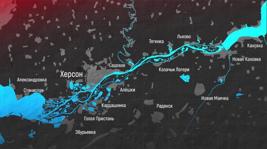 MikaelValterss1's tweet photo. NEWS UPDATE  & ANALYSIS  NOVA KAKHOVKA DAM DESTROYED MORNING JUNE 6
The very large hydroelectric powerplant (HPP) dam over the Dniepr in northern Kherson oblast (region) has been destroyed. Exactly what happened is unclear, Ukraine and its western allies blame Russia. Some russian sources blame Ukraine. There is also a third alternative. The dam could have been damaged from earlier explosions. 

Ukraine did its best during the Khersonoffensive to cut the road on top of the dam with serveral missile strikes, and the dam might have got structural damage then. Earlier this year Ukraine closed the reservoirs further north on the Dniepr and some experts thought that was to lower the water level in the reservoir to make offensive operations easier. But later Ukraine opened up the water. The reservoir has been filling up with this water and it has put pressure on the Nova Kakhovka dam.

There are no reasons for Russia to blow up the dam, since the water flowing to the south will mainly overflow the russian left eastern side of the river (look on the before and after maps) and the russian fortifications there. So the main alternatives are either that the ukrainian side destroyed the dam, but no large explosions has been seen, in preparation for the summer offensive, or that the dam collapsed under water pressure due to structural damage.

The dam continue to collapse in sections and the water level in the reservoir sink with 15 cm each hour. For now there are no problems with cooling of the Zaporizhia nuclear power plant (ZNPP). But it might have to be closed if cooling becomes a problem.

Water supply of Crimea are not threatened. The canal to Crimea starts north of the dam and it can be closed if water levels in the reservoir becomes to low. The small reservoirs along the canal are also filled to 80 percent.

Power supply might become a large problem in large parts of Ukraine both in ukrainian and russian controlled territory if both Nova Kakhovka HPP and ZNPP are put out of function. Ukrainian economy will also get a hit since Ukraine has been able to export surplus electricity to Europe, which will be impossible now.

If the ukrainian side close the dams north of the reservoir, water levels can get very low in the reservoir. It will make an attack over the reservoir much easier, but first the freed bottom must dry up, otherwise it will be hard to support anything else than very light infantry units. South of the dam some swy it will make an ukrainian attack easier since russian defence lines will be destroyed, but for a while the left eastern back will be overflowed and the Dniepr much broader. This will make it hard to build bridges and move heavy equipment over the river.