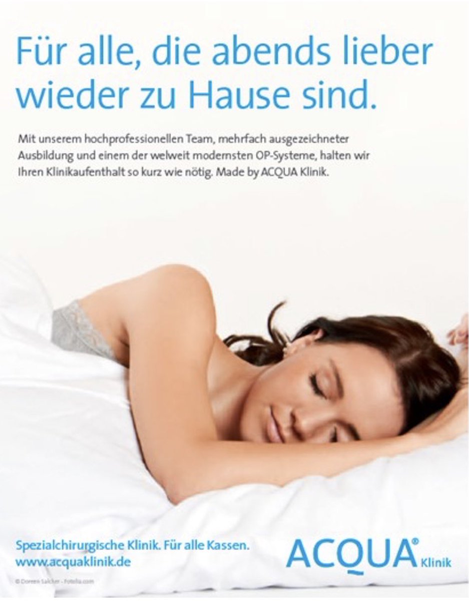 Ist es überraschend, wenn in einem “Markt” von 110 Milliarden Euro für Krankenhäuser pro Jahr alle relevanten Risiken, diese durch ambulante Kliniken zu senken, ausgeschaltet werden? #kopfzentrum #acquaklinik #ambulant