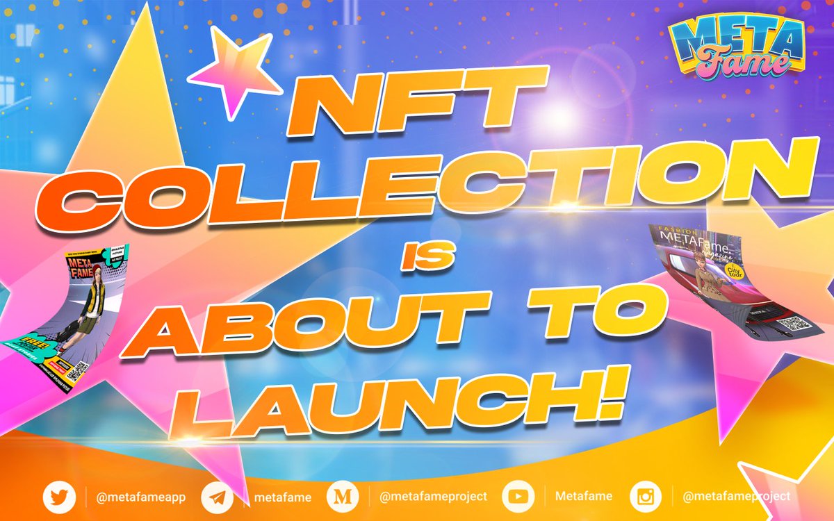 GM, MetaFam! 😊

Big things are still brewing behind the scenes at MetaFame! 🔥

Our first NFT collection is about to launch! Get ready for an epic liftoff as we flood the Web 3 space with mind-bending news! Hold on tight, it's going to be one wild ride!🙌

#NFT #Web3Game #crypto