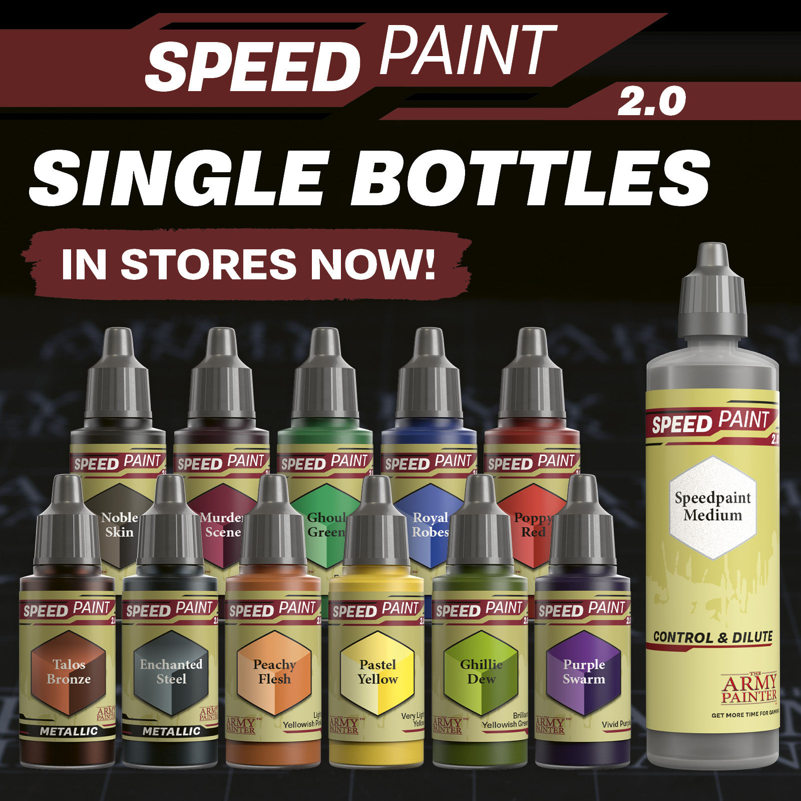 The Army Painter on X: Try Speedpaint 2.0 today! All Speedpaint colours,  including the industry-first Metallics are now available in singles! Visit  your local retailer or order via our webshop: US 👉