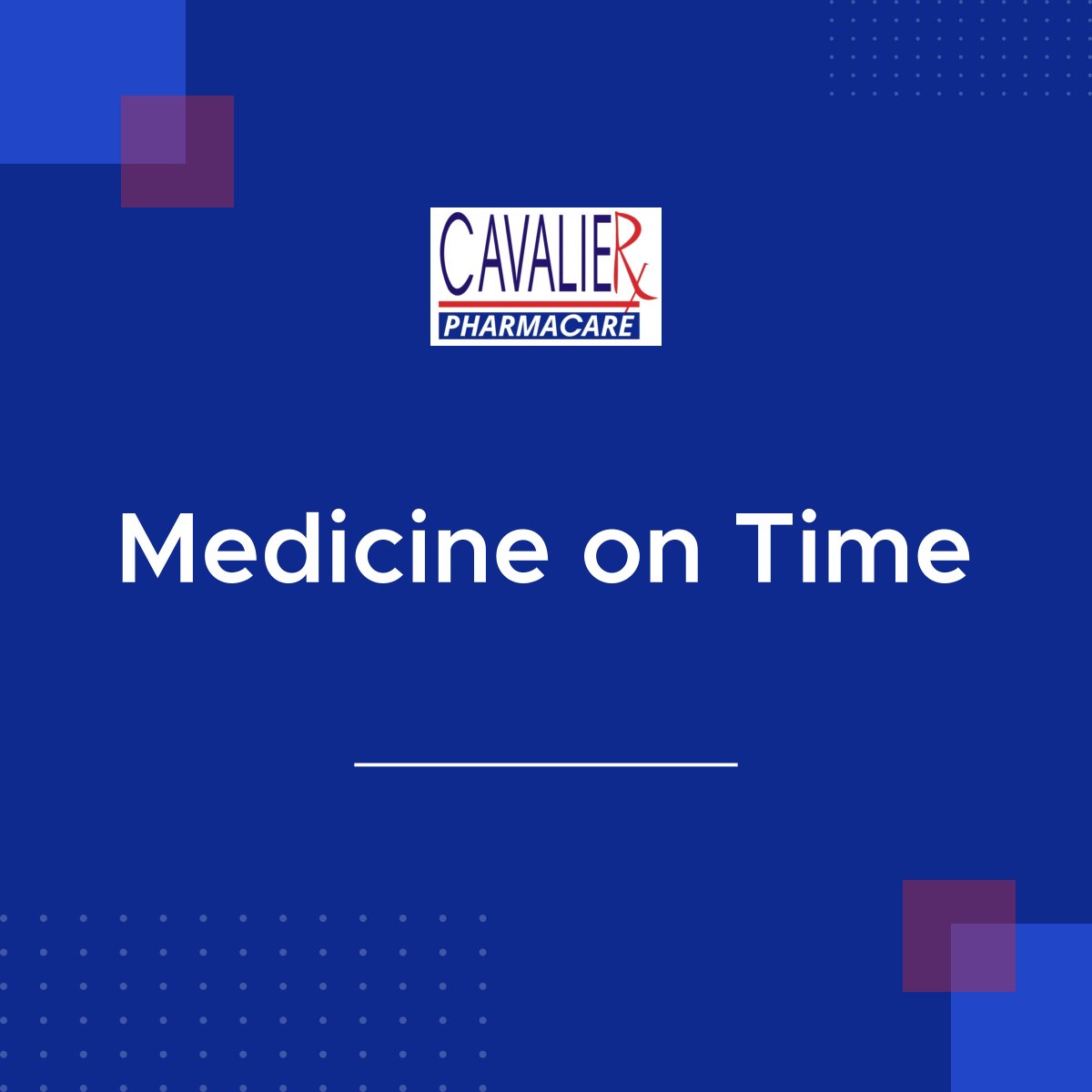 Our Medicine On Time (MOT) packaging ensures convenient medication compliance. Your medicine is packaged as to its dosage and schedule to make it easier to remember and take on time.

#MartinsvilleVA #PharmacyServices #MedicineOnTime