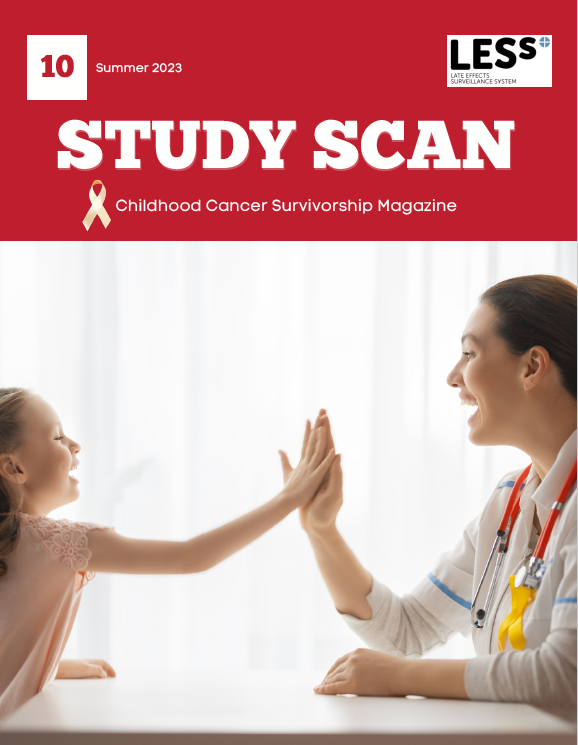 CancerPOINTE's tweet image. The Summer 2023 edition of @less Study Scan - Childhood Cancer Survivorship Magazine is now available to download here: cancerpointe.com/less/ (and all the back issues). Well done and thank you to all involved. @Christian_CCRS  @WorldSIOP  @SIOP_GHN  @SIOPEurope