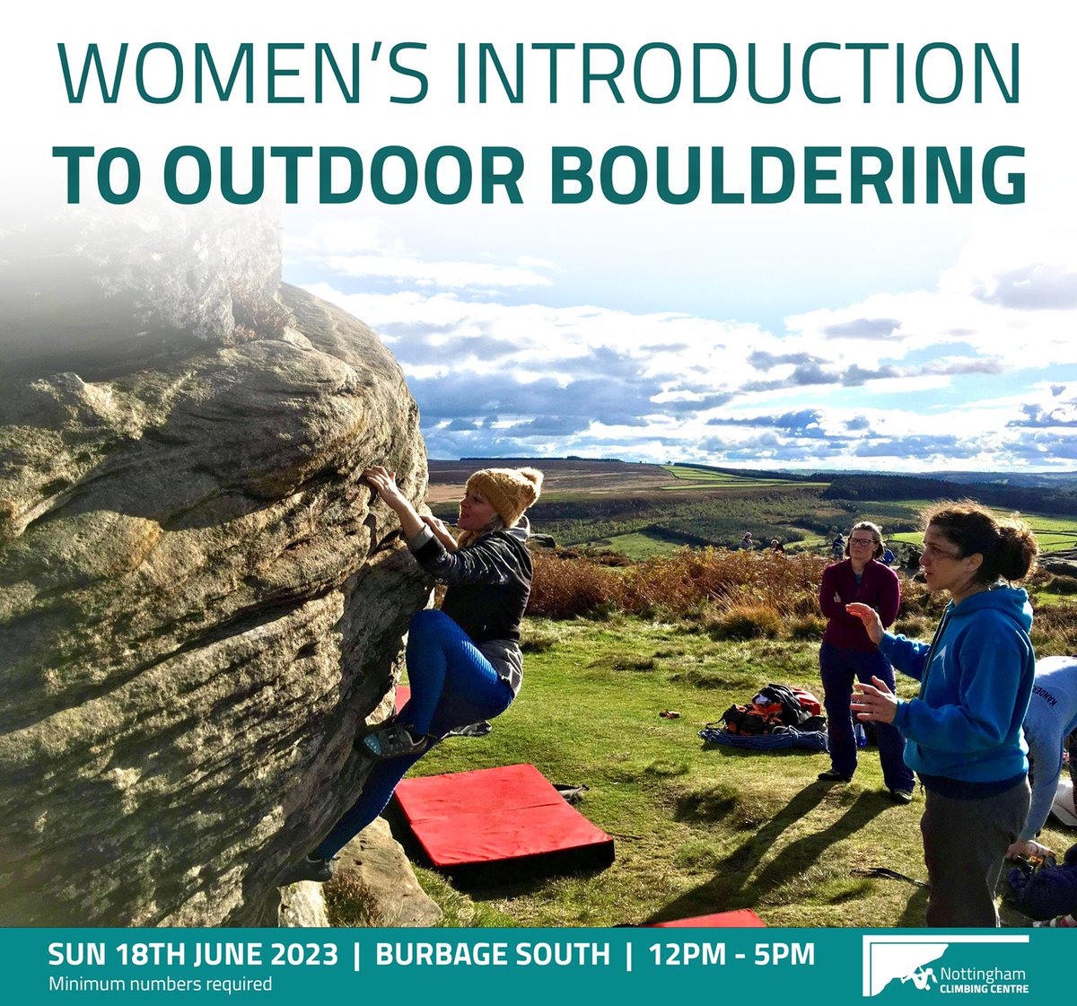 nottinghamclimb's tweet image. WOMEN'S INTRODUCTION TO OUTDOOR BOULDERING ☀️⛰
📅 Sun 18th June 2023
🗺 Burbage South | Meeting @ 12pm ⌚️ 
BOOK HERE 👉 shorturl.at/twCMY

@LoveThePeaks @UKClimbing #climbing #womenclimbing #climbinglife