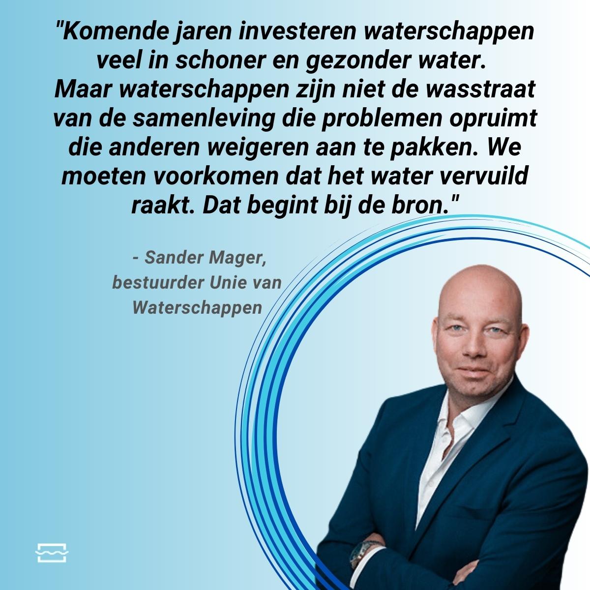 Waterschappen kunnen de KRW-doelen halen, maar niet alleen. Waterkwaliteit is in de volle breedte een optelsom van stoffen, lozingen, emissies en bronnen. Er valt niet te kiezen waar maatregelen uitgevoerd moeten worden: alle partijen moeten aan de slag. unievanwaterschappen.nl/visie-watersch…