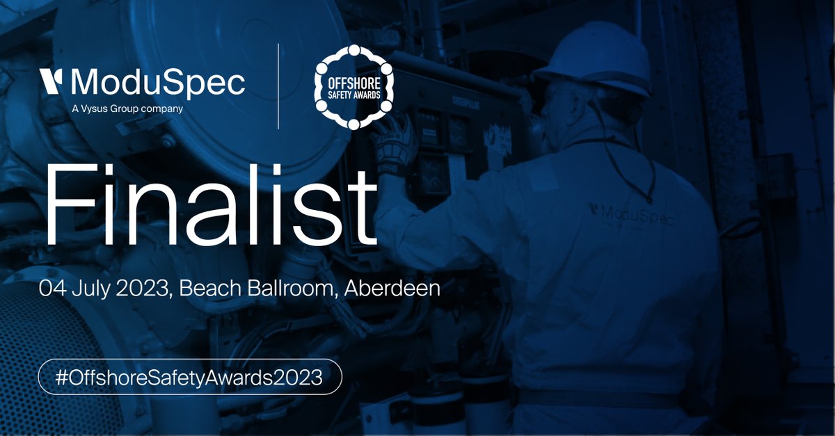 vysusgroup's tweet image. We are proud of our ModuSpec team, a finalist in the #offshoresafetyawards organised by @OEUK_ and @StepChangeInfo. Congratulations to the whole team! 

bit.ly/42lP1UT

#moduspec #safety #awards #technicalexcellence #rig #wearevysusgroup