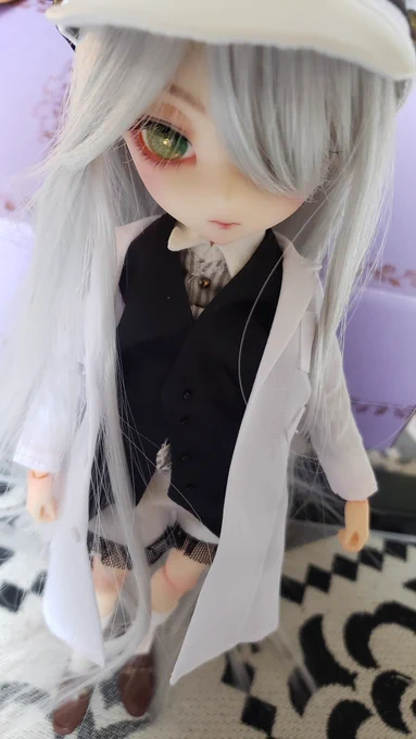 色々変えてみたエドヒガン君～  買ったアイがめちゃくちゃ綺麗でそして似合って歓喜してる #ハルモニアブルーム  #Harmoniabloom