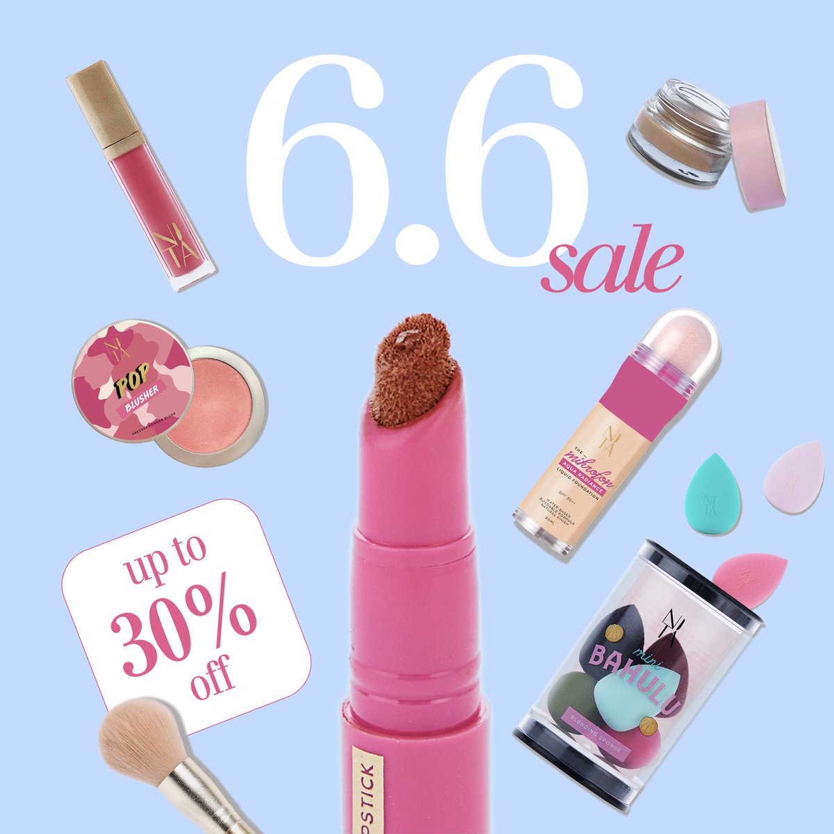 nitacosmetics's tweet photo. A special treat from us to you! Enjoy sweet 6.6 deals today on https://t.co/ncOWeOpBy9 π
#nitacosmetics #nitaforallwanita #pemadam2in1 #puffpen #albumblusher #pemadam2in1 #warungmatteliquidlipstick https://t.co/Oph7Quh6eW